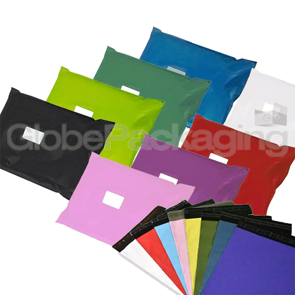 Coloured Mailing Bags Mail Postal Postage Polythene Plastic Bags Peel & Seal